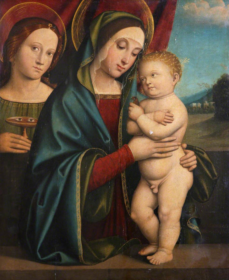 Virgem com o Menino e Santa Lúcia - Francesco Francia