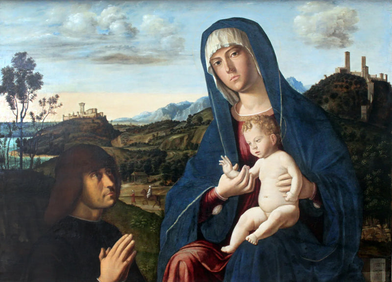 Virgem com o Menino e um doador - Cima da Conegliano