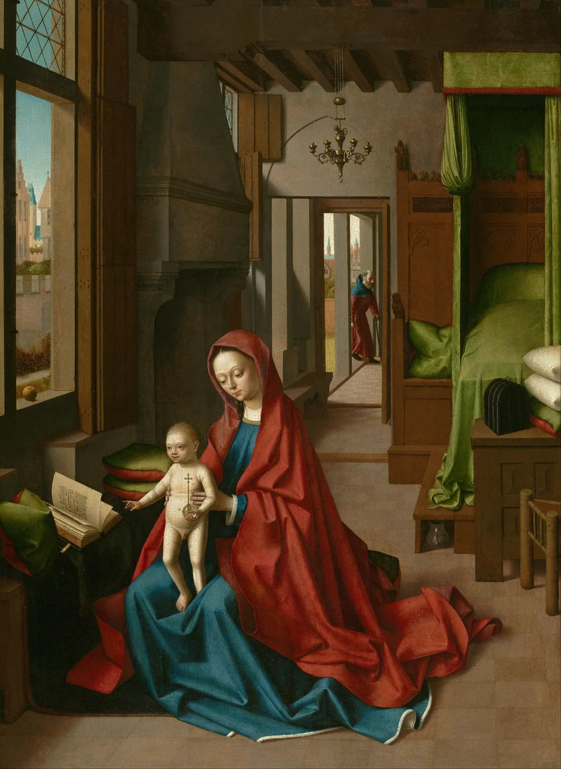Virgem com o Menino em interior doméstico - Petrus Christus
