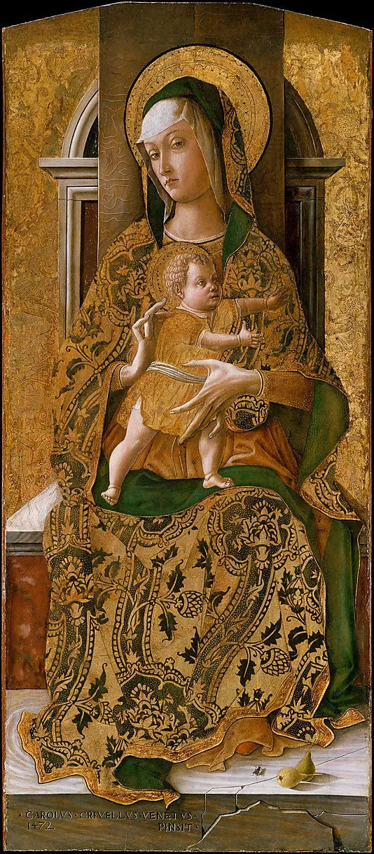 Virgem com o Menino em majestade - Carlo Crivelli