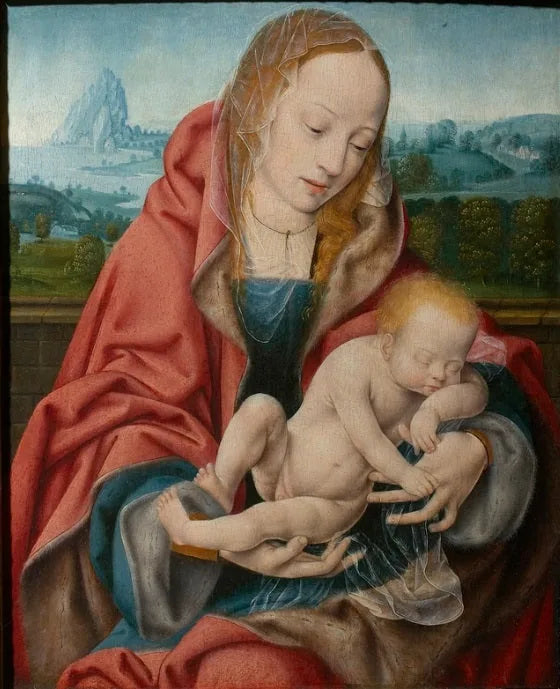 Virgem com o Menino Dormindo - Joos van Cleve