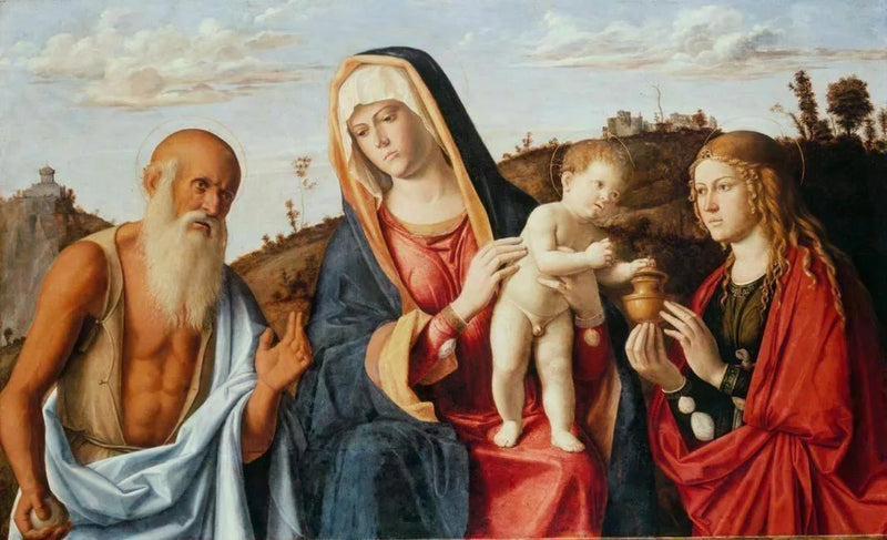 Virgem com o Menino entre os santos Jerônimo e Maria Madalena - Cima da Conegliano