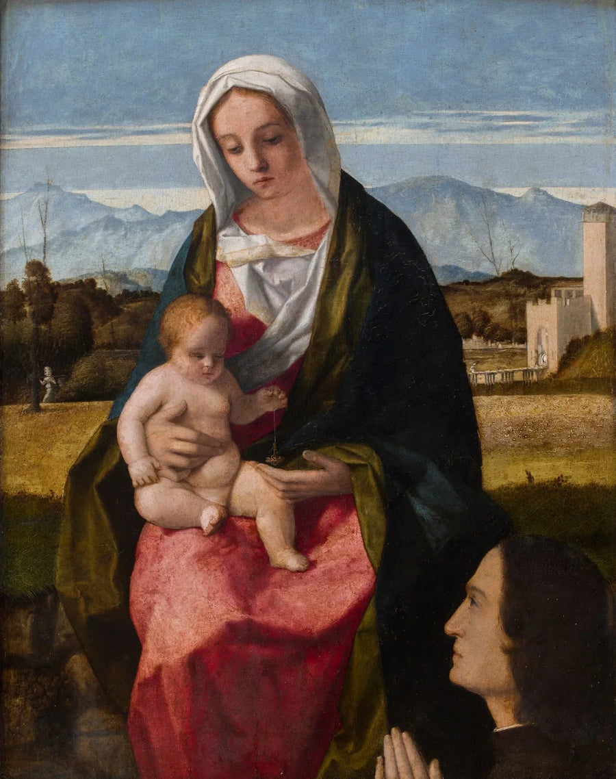 Virgem com o Menino e doador - Giovanni Bellini