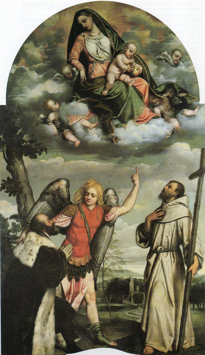 Virgem com o Menino e santos - Alessandro Bonvicino