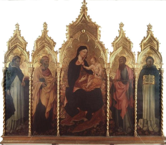 Virgem com o Menino e santos - Giovanni di Paolo