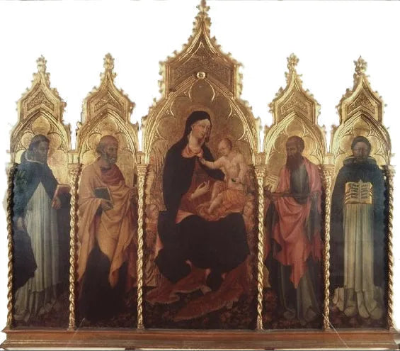 Virgem com o Menino e santos - Giovanni di Paolo
