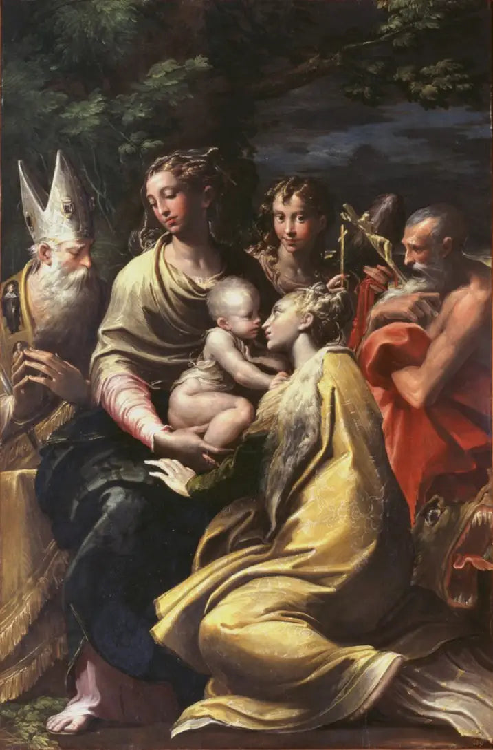 Virgem com o Menino e santos - Parmigianino