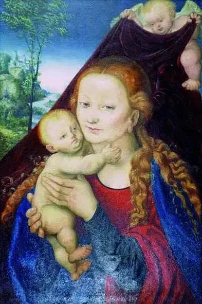 Virgem com o Menino - Lucas Cranach, o Velho