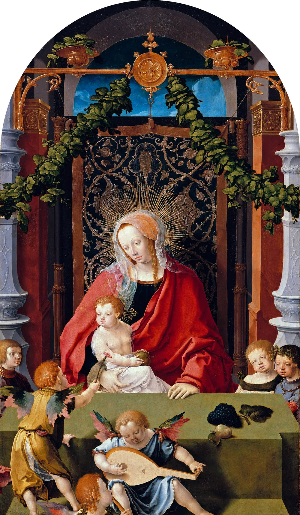 Vierge à l'Enfant. - Lucas van Leyden image 1 reproduction artisanale de tableau
