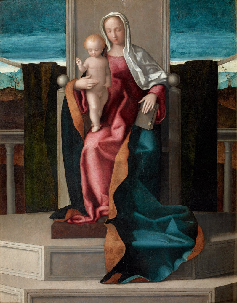 Virgem com o Menino no Trono - Giovanni Bellini