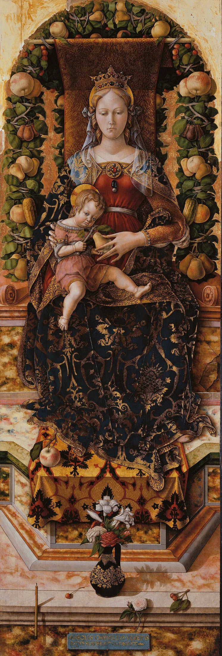 Virgem com Candelabro - Carlo Crivelli