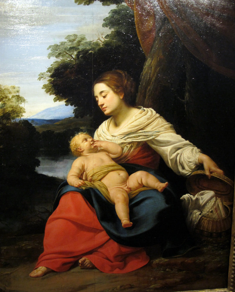 Virgem com cesta - Simon Vouet