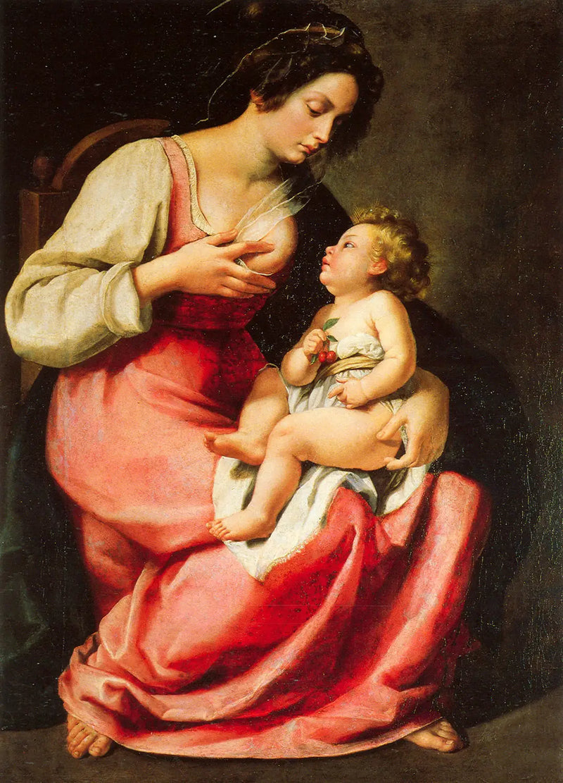 Virgem com o Menino - Artemisia Gentileschi