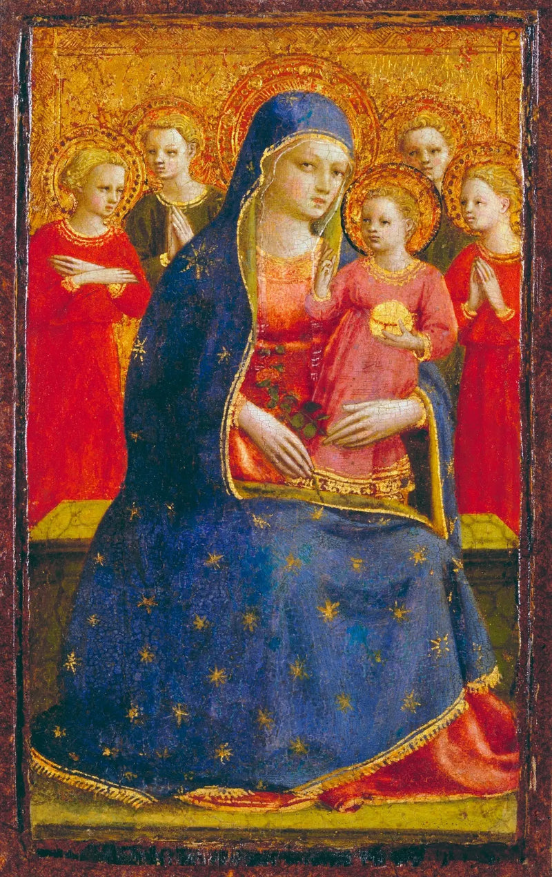 Virgem com o Menino e Anjos - Fra Angelico
