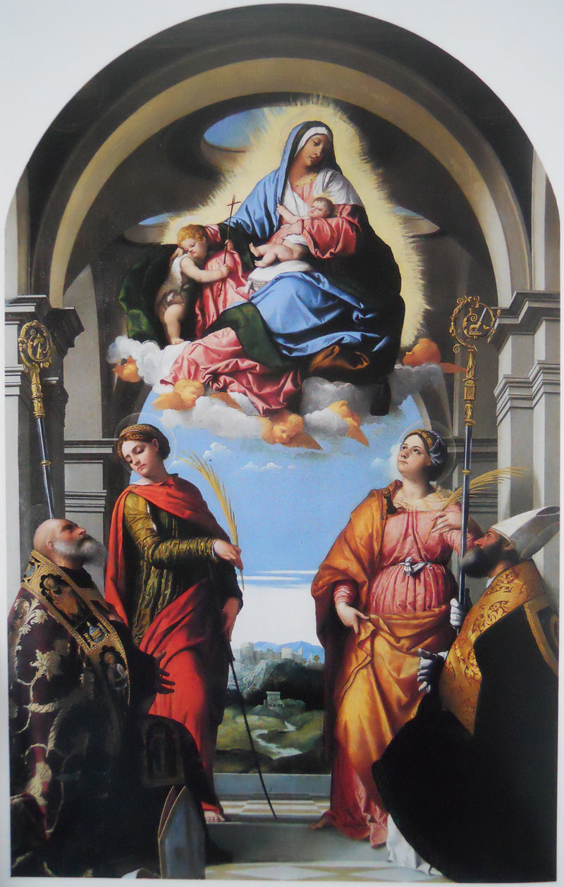 Virgem com o Menino e santos - Alessandro Bonvicino