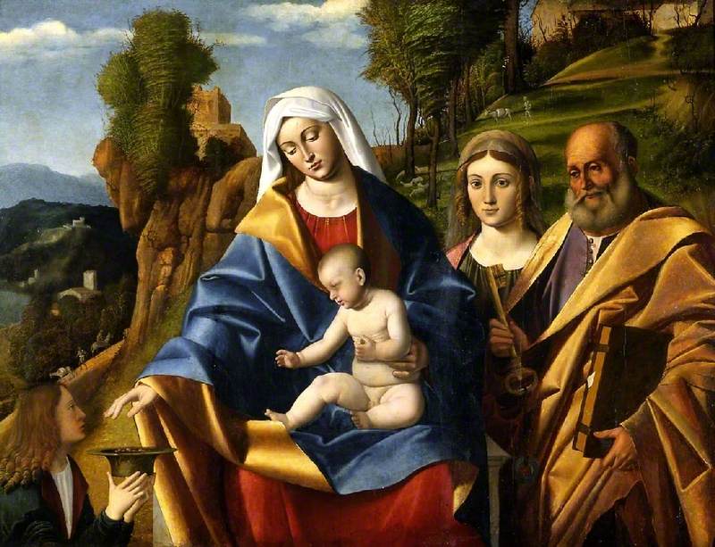 Vierge à l’Enfant avec des saints - Marco Basaiti - Alpha Reproduction