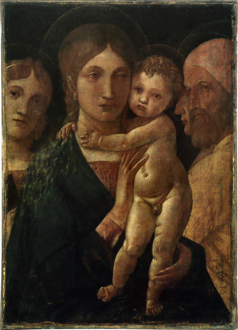 Virgem com o Menino e três santos - Andrea Mantegna