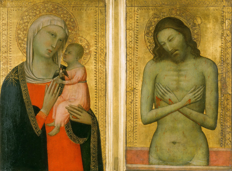 Virgem com o Menino; Cristo de Dor - Allegretto Nuzi