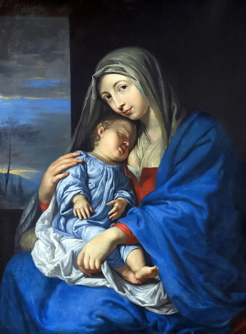 Virgem com o Menino Dormindo - Philippe de Champaigne