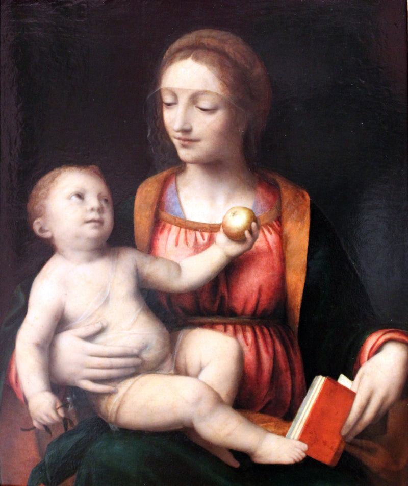 Virgem com o Menino e maçã - Bernardino Luini