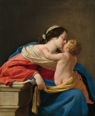 Virgem com o Menino - Simon Vouet
