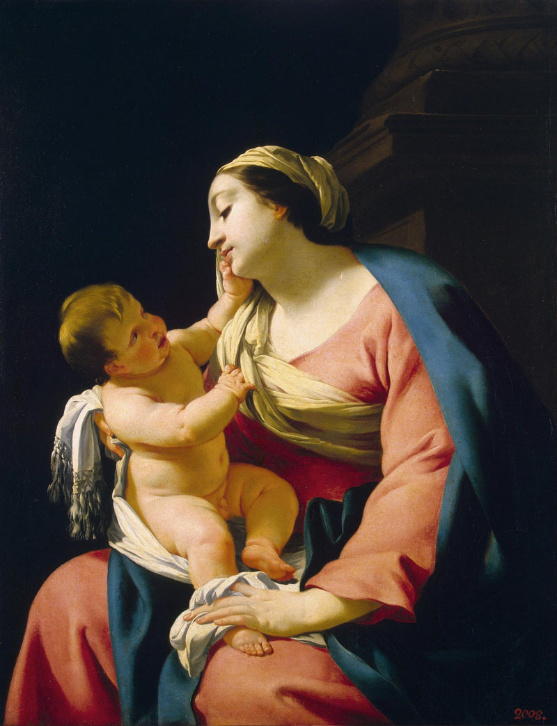 Virgem com o Menino - Simon Vouet