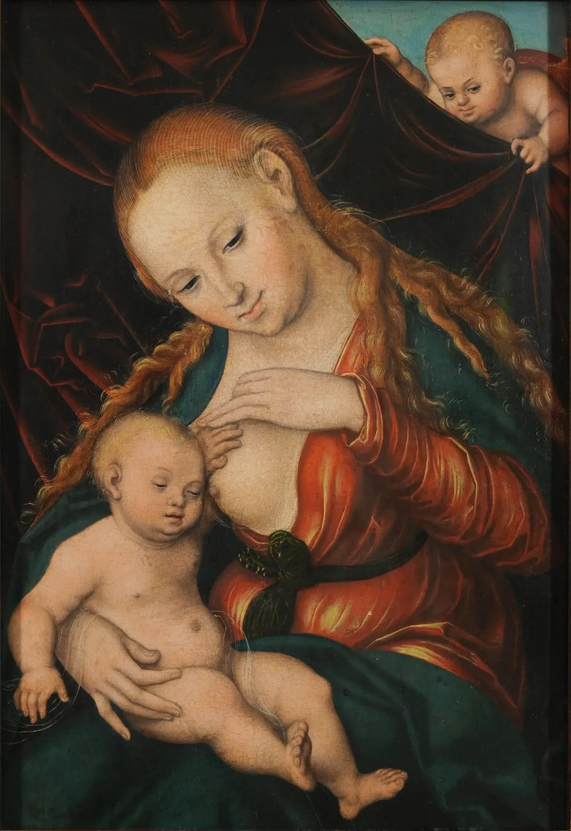 Virgem amamentando o menino - Lucas Cranach, o Velho