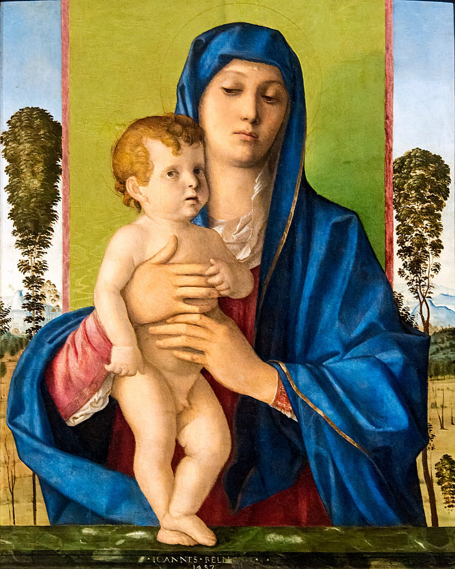 Virgem com arbustos - Giovanni Bellini