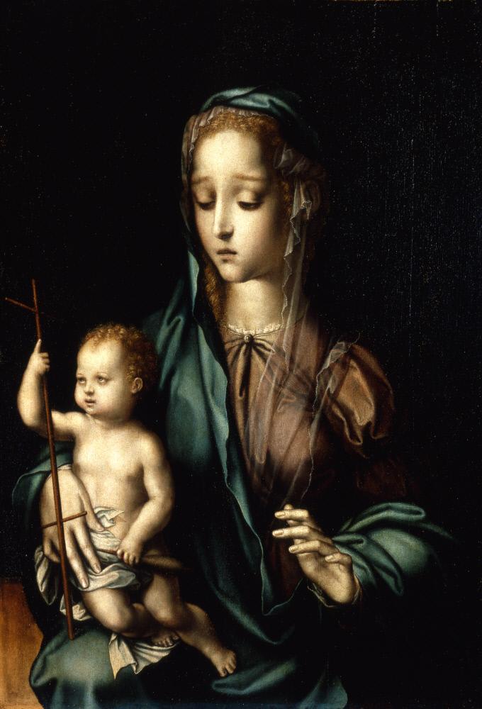Virgem com o suporte de lã - Luis de Morales