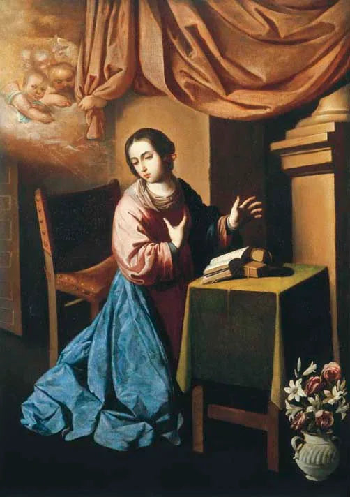Virgem da Anunciação - Francisco de Zurbarán