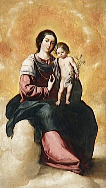 Virgem do Rosário - Francisco de Zurbarán