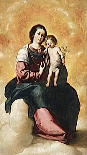 Virgem do Rosário - Francisco de Zurbarán