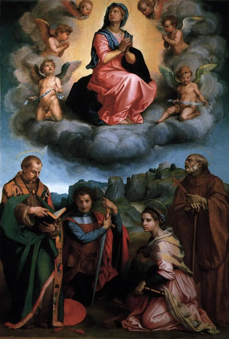 Virgem na glória com quatro santos (Andrea del Sarto) - Andrea del Sarto