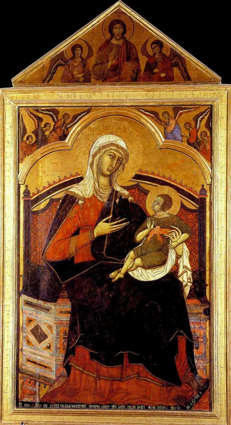 Virgem em majestade de San Domenico - Guido da Siena