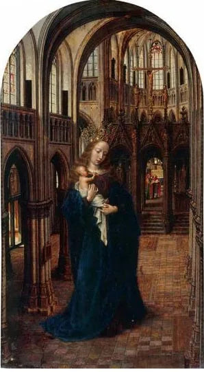 Virgem e Criança na Igreja - Jan Gossaert