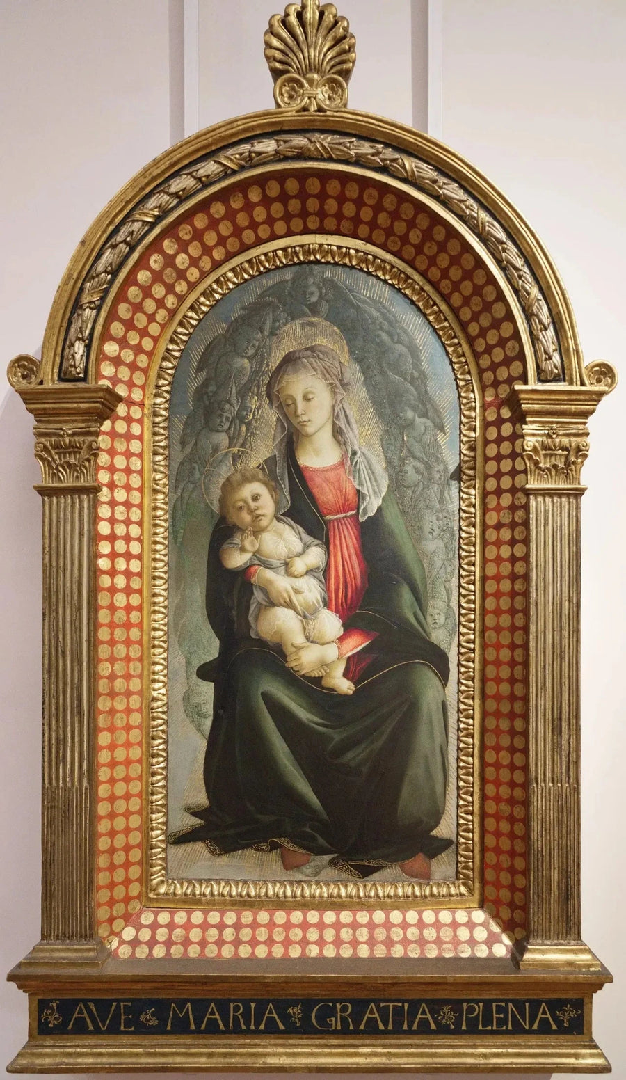 A Virgem e o Menino em uma glória de serafins - Sandro Botticelli