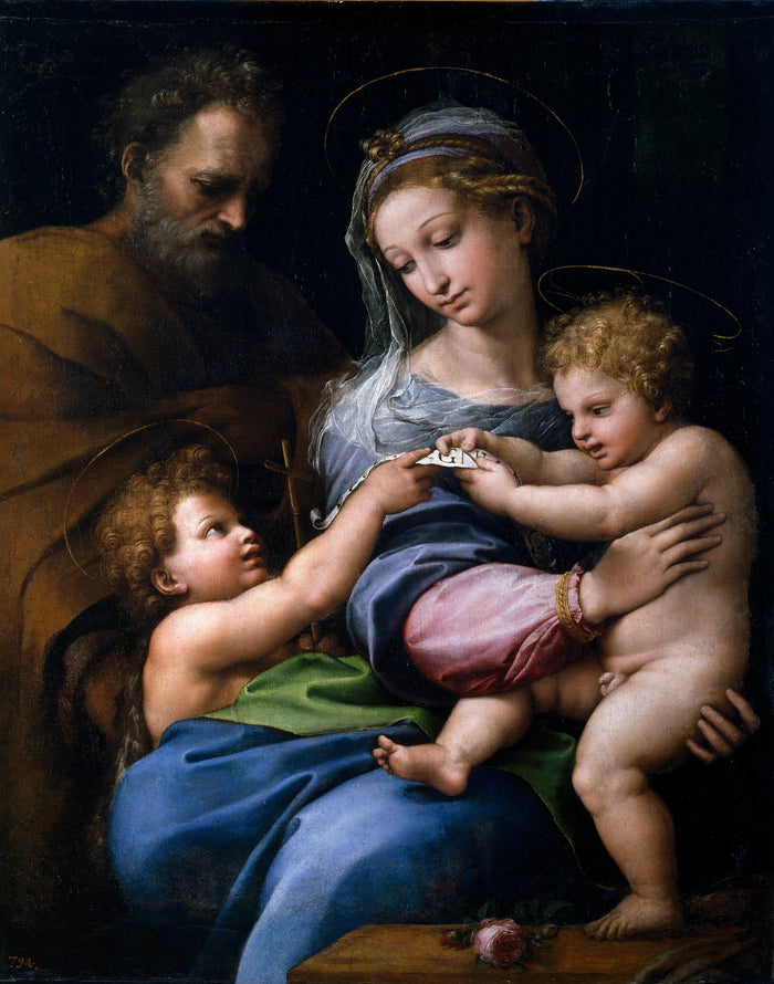 A Virgem da Rosa, por volta de 1517 - Raphaël