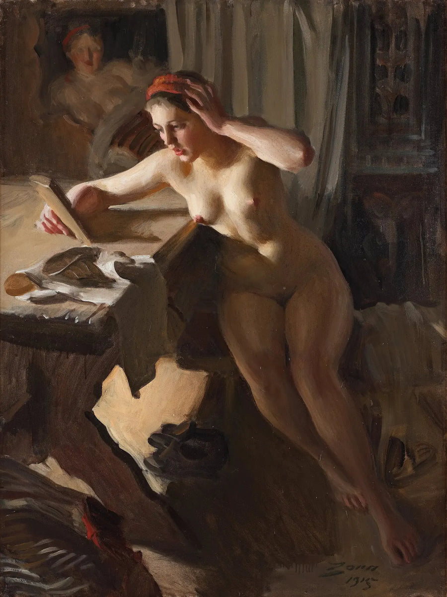 Espelho antigo - Anders Zorn