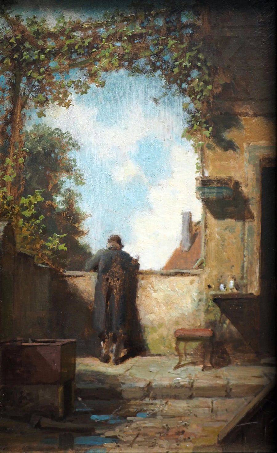 Velho senhor na varanda - Carl Spitzweg