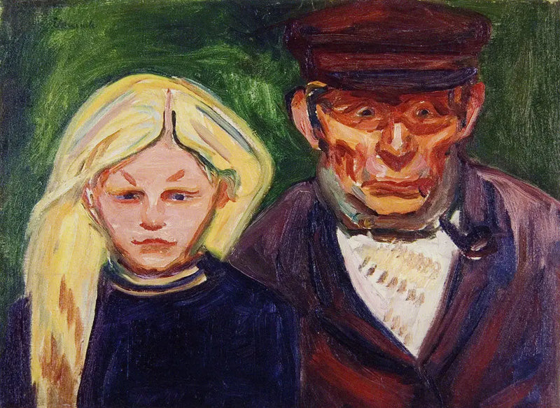 Velho Pescador e sua Filha - Edvard Munch