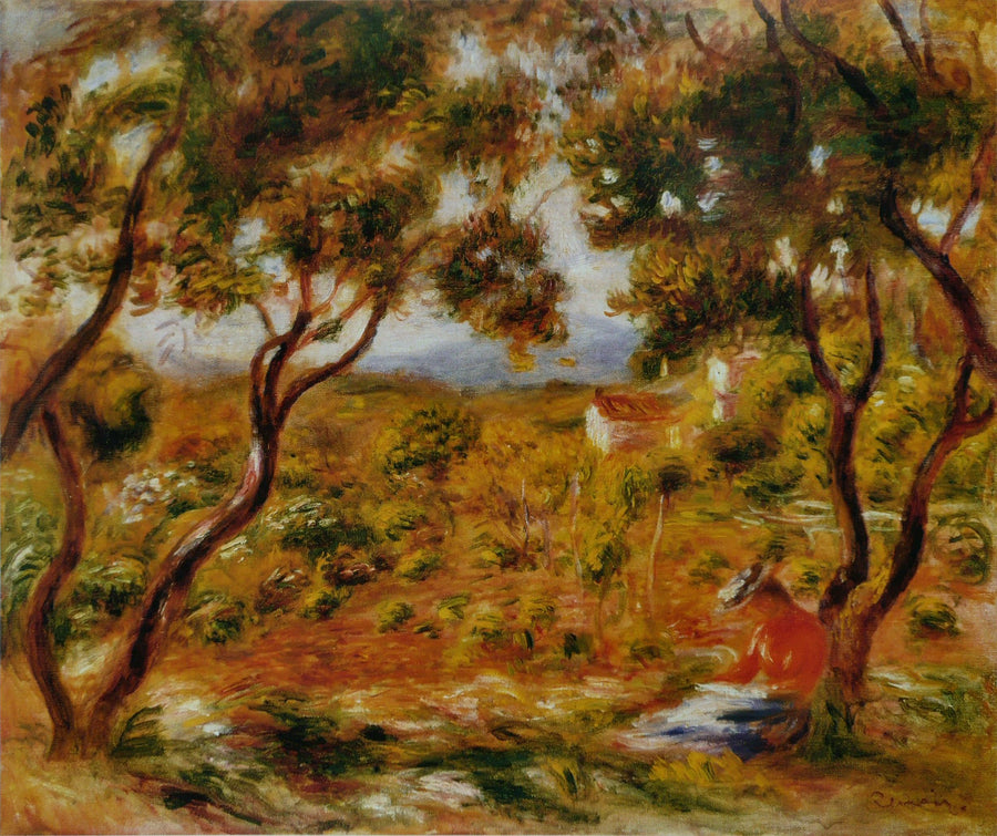 As Vinhas em Cagnes - Pierre-Auguste Renoir