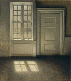 Estudo solar na sala - Vilhelm Hammershøi