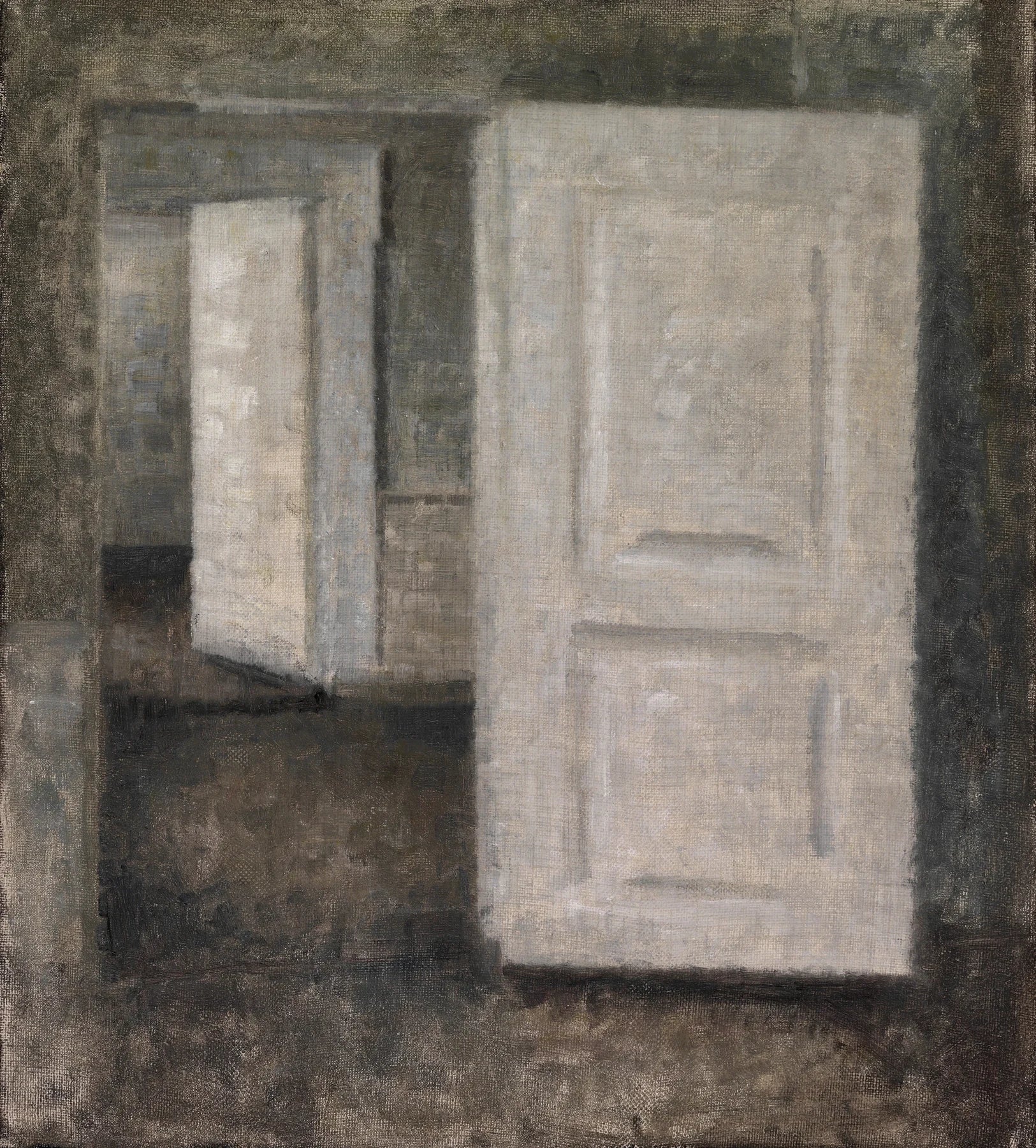 Portes blanches. Intérieur de Strandgade 25, peinture de Vilhelm Hammershøi