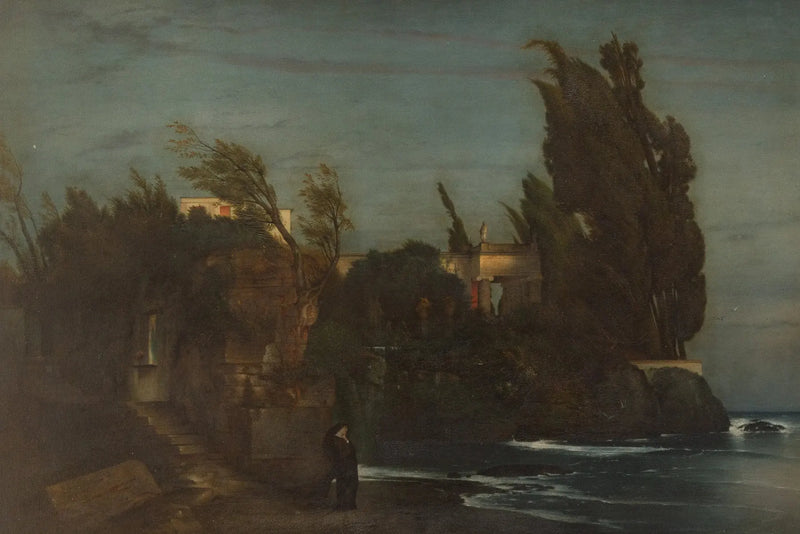 Villa à beira-mar - Arnold Böcklin