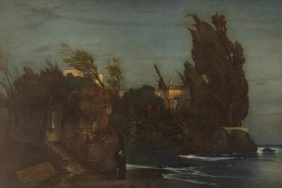 Villa à beira-mar - Arnold Böcklin