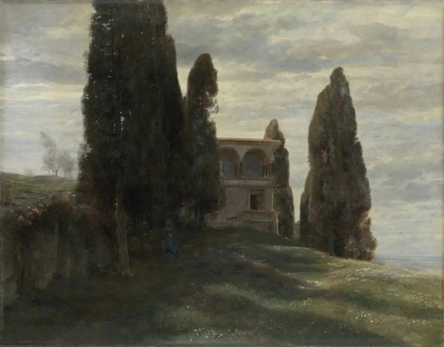Villa italiana na primavera - Arnold Böcklin