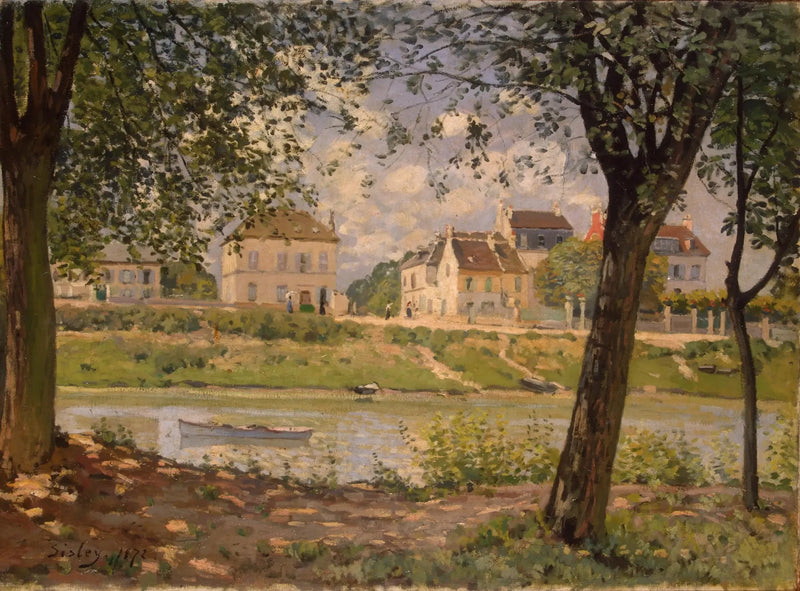 Vila à Beira do Sena - Alfred Sisley