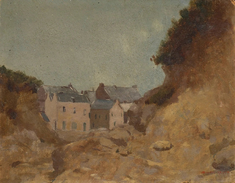 Vilarejo nas Baixas-Pirenéus - Odilon Redon