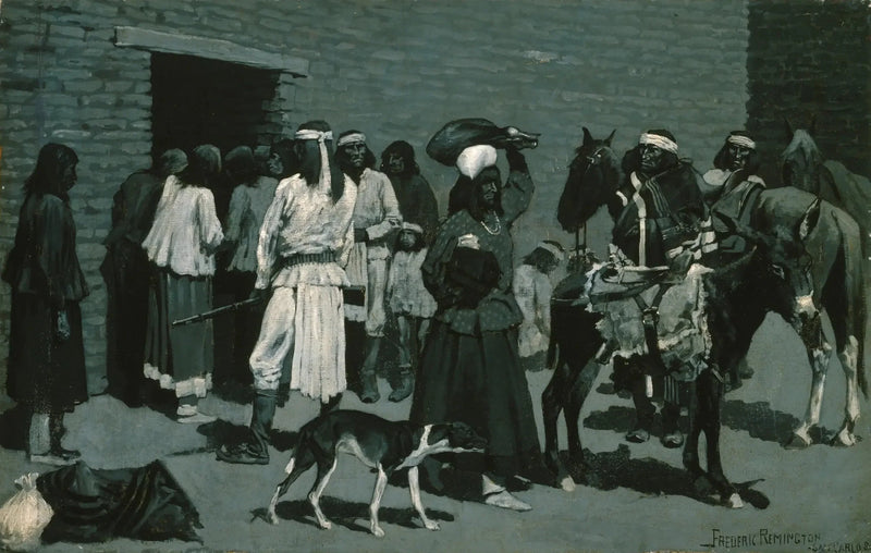 Pueblo Indígena - Frederic Remington