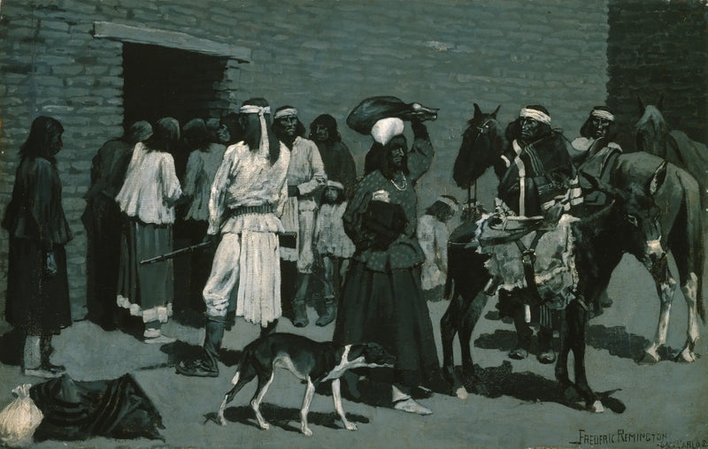 Pueblo Indígena - Frederic Remington